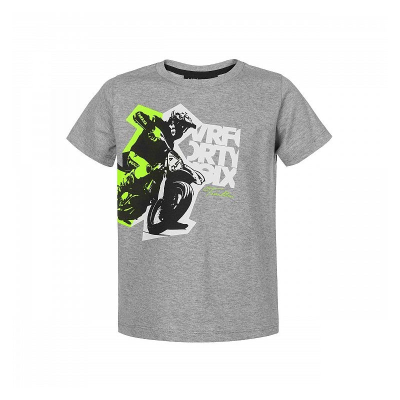 Kinder-T-Shirt VR46 Valentino Rossi grau