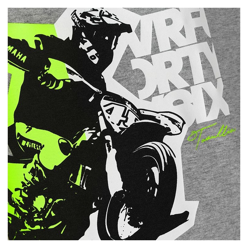 Kinder-T-Shirt VR46 Valentino Rossi grau