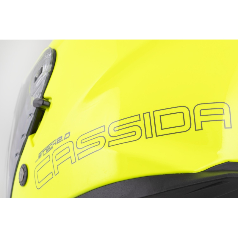 Cassida Jet Tech 2.0 RoTo offener Motorradhelm, fluoreszierend gelb-schwarz-grau