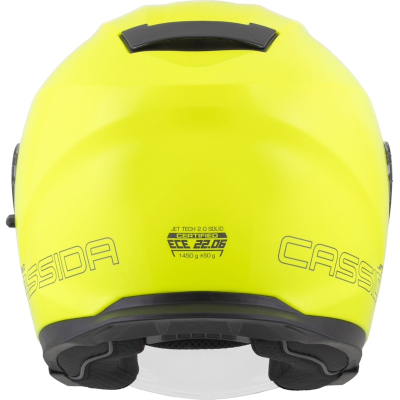 Cassida Jet Tech 2.0 RoTo offener Motorradhelm, fluoreszierend gelb-schwarz-grau