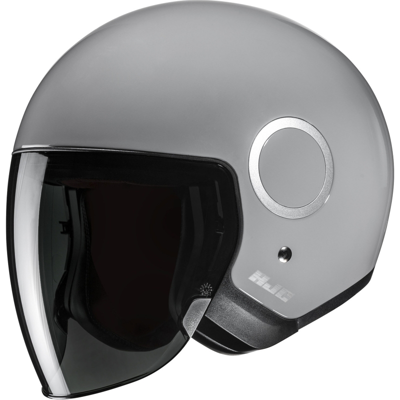 Offener Motorradhelm HJC RPHA 40, einfarbig grau