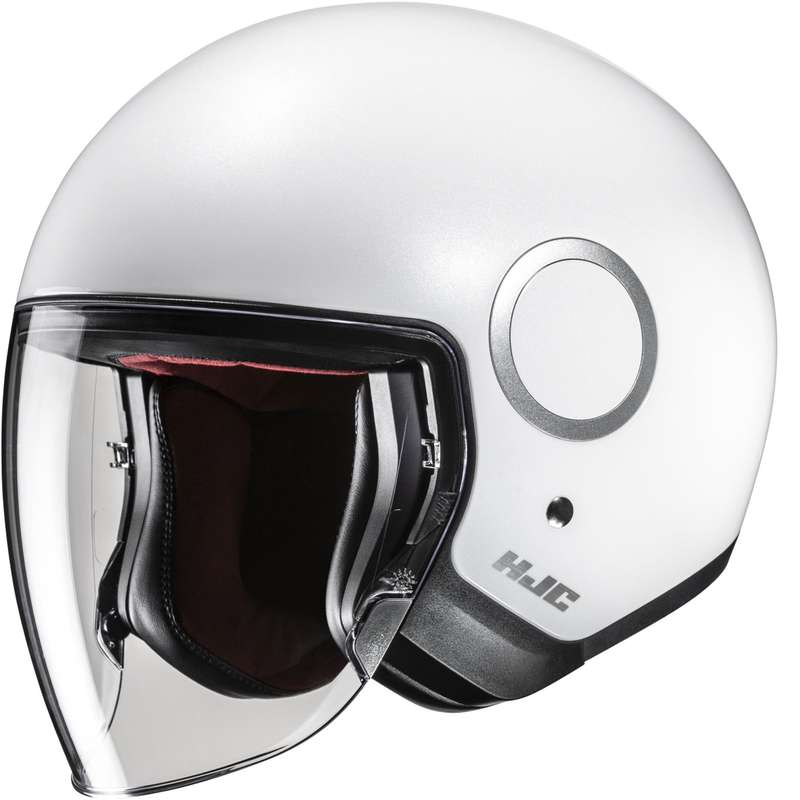 Offener Motorradhelm HJC RPHA 40, Perlweiß
