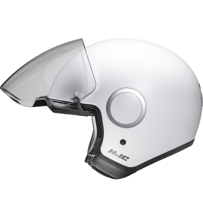 Offener Motorradhelm HJC RPHA 40, Perlweiß
