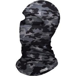 Motorradhaube nanosilver® camouflage grau