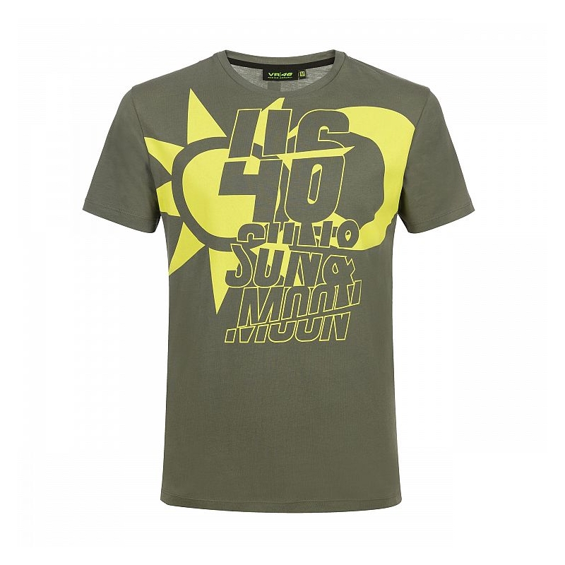 T-shirt VR46 Valentino Rossi SUN AND MOON khaki