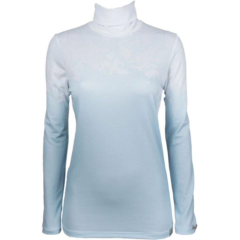 Damen-Thermo-T-Shirt nanosilver® Frozen blau-weiß II