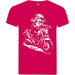 MotoZem Mädchen-T-Shirt – Biker-Pink