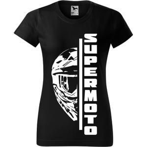 Damen-T-Shirt SUPERMOTO schwarz