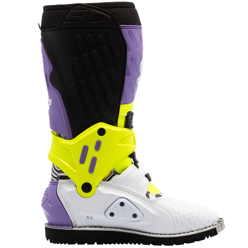 Motorradstiefel SiDi Crossair HD End BB002 lila-gelb-weiß