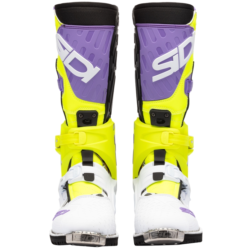 Motorradstiefel SiDi Crossair HD End BB002 lila-gelb-weiß