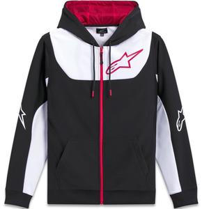 Alpinestars Sessions 3 Hoodie schwarz-weiß-rot