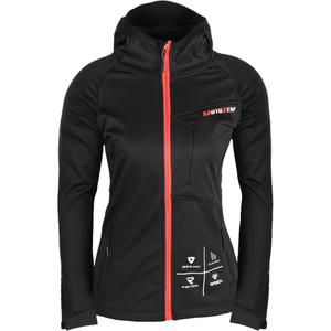 Damen Softshelljacke MotoZem Racing Team schwarz-rot