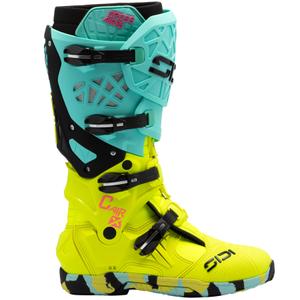 SiDi Crossair X Motorradstiefel mint-fluoreszierend gelb