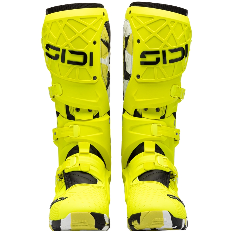 Motorradstiefel SiDi Crossair X RACR001 schwarz-fluoreszierend gelb