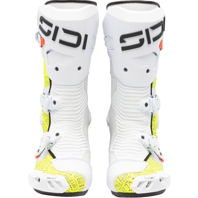 Motorradstiefel SiDi MAG 2 Air BTA001 weiß-gelb