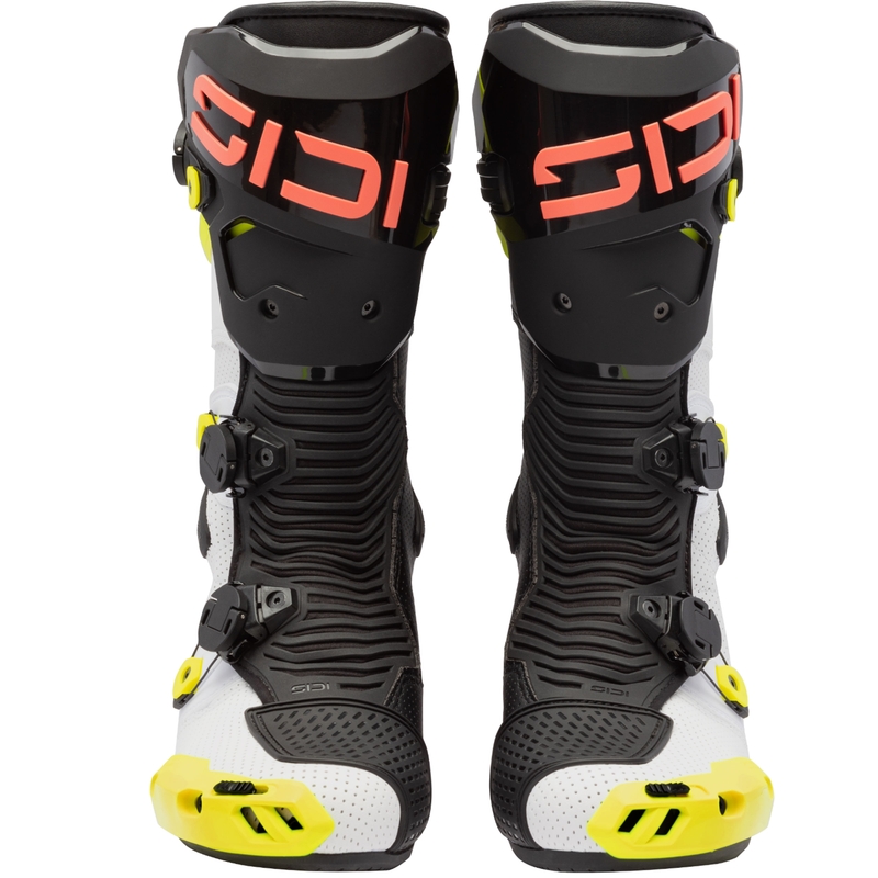 Motorradstiefel SiDi MAG 2 Air fluoreszierend gelb-fluoreszierend korallenrot