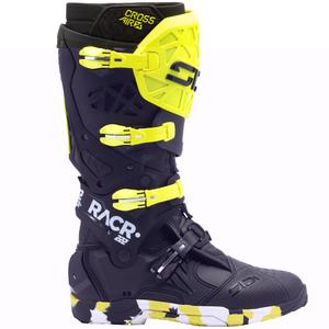 Motorradstiefel SiDi Crossair X RACR002 fluoreszierend gelb-schwarz