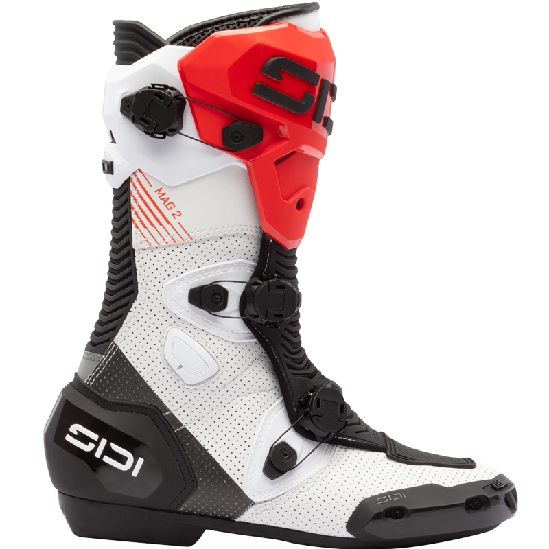 SiDi MAG 2 Air Motorradstiefel weiß-schwarz-rot
