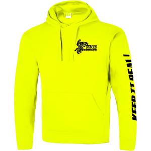 Herren-Kapuzenpullover Catch me if you can fluo gelb