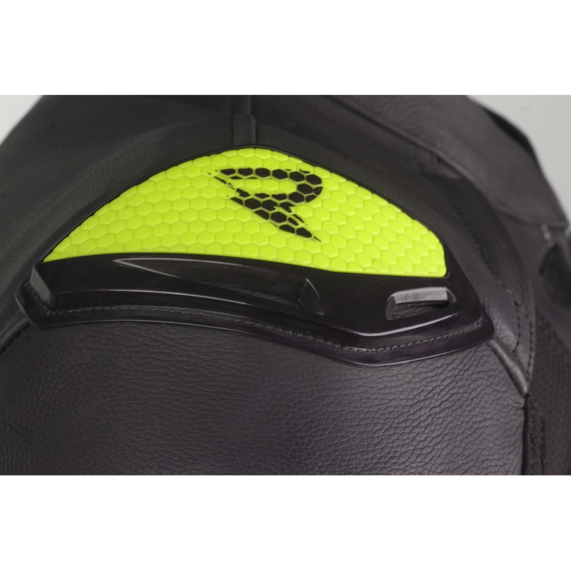 Street Racer Bexter schwarz-weiß-fluo gelb Motorradjacke Ausverkauf