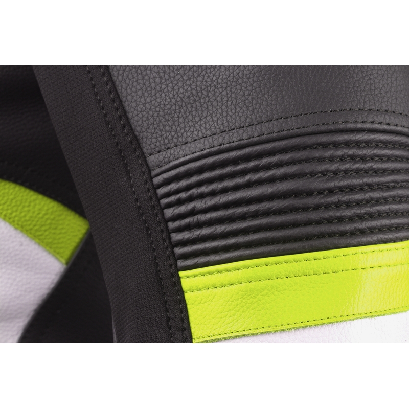 Street Racer Bexter schwarz-weiß-fluo gelb Motorradjacke Ausverkauf