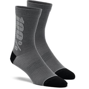 Socken 100 % – USA Rythym Merinowolle schwarz-grau