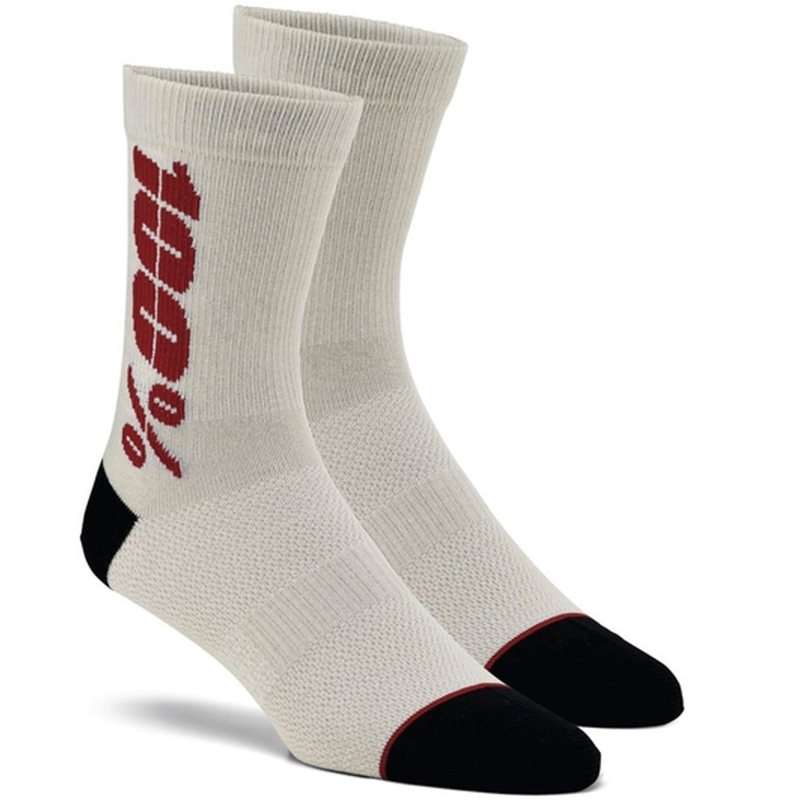 Socken 100 % – USA Rythym Merinowolle silberrot