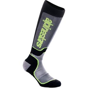 Socken Alpinestars MX Plus Kinder Schwarz-Grau-Neongelb