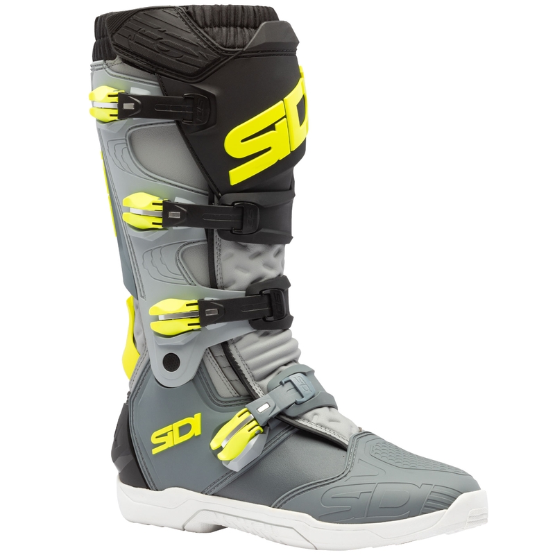 SiDi X Power SC Motorradstiefel grau-fluoreszierend gelb