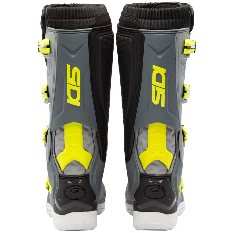 SiDi X Power SC Motorradstiefel grau-fluoreszierend gelb