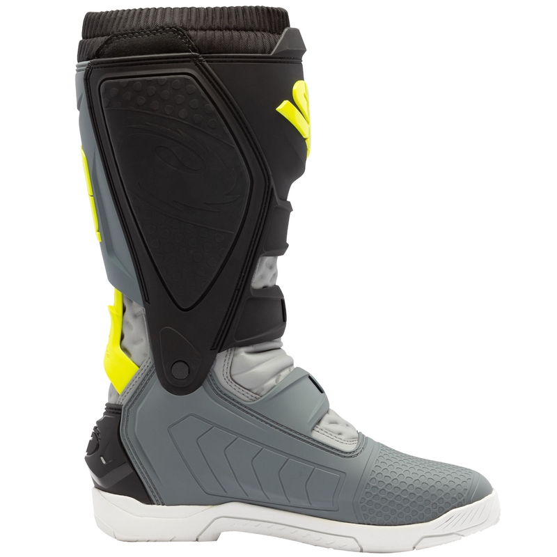 SiDi X Power SC Motorradstiefel grau-fluoreszierend gelb