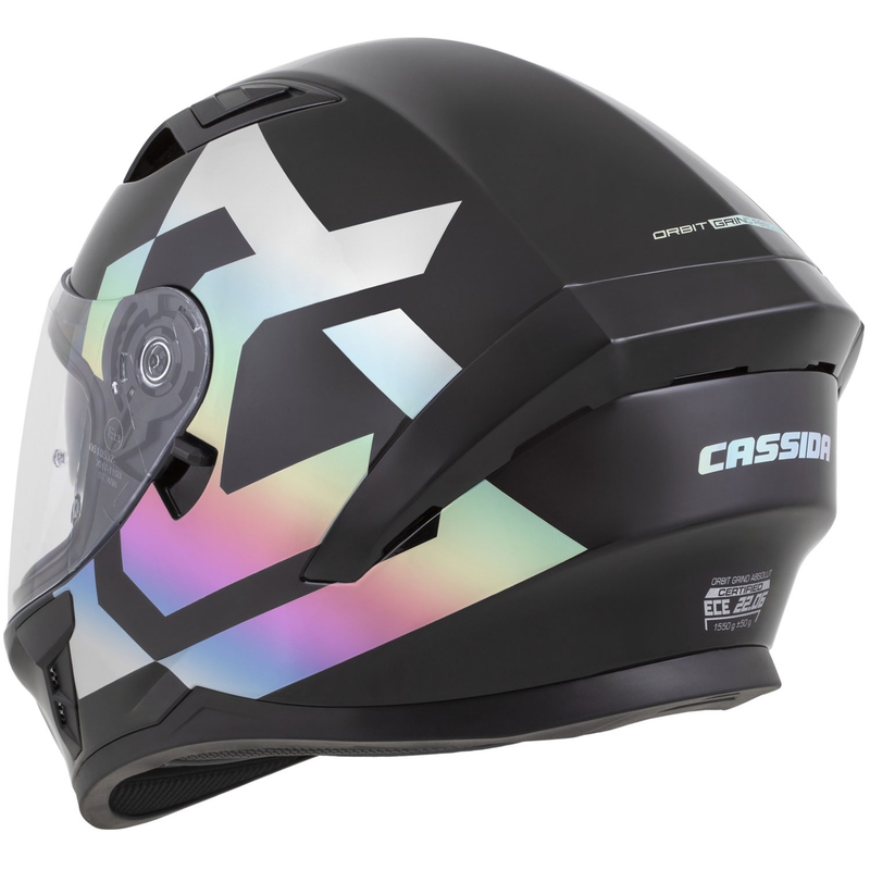 Cassida Orbit Grind Absolut Integralhelm, schwarz-holografisch