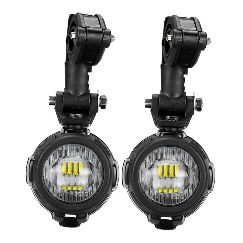 Zusätzliche LED-Leuchten von St Tuning mit Schutzabdeckung für BMW R1200 GS und R1250 GS LC 2013-2019