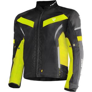 Street Racer Evans Air Motorradjacke schwarz-fluoreszierend gelb