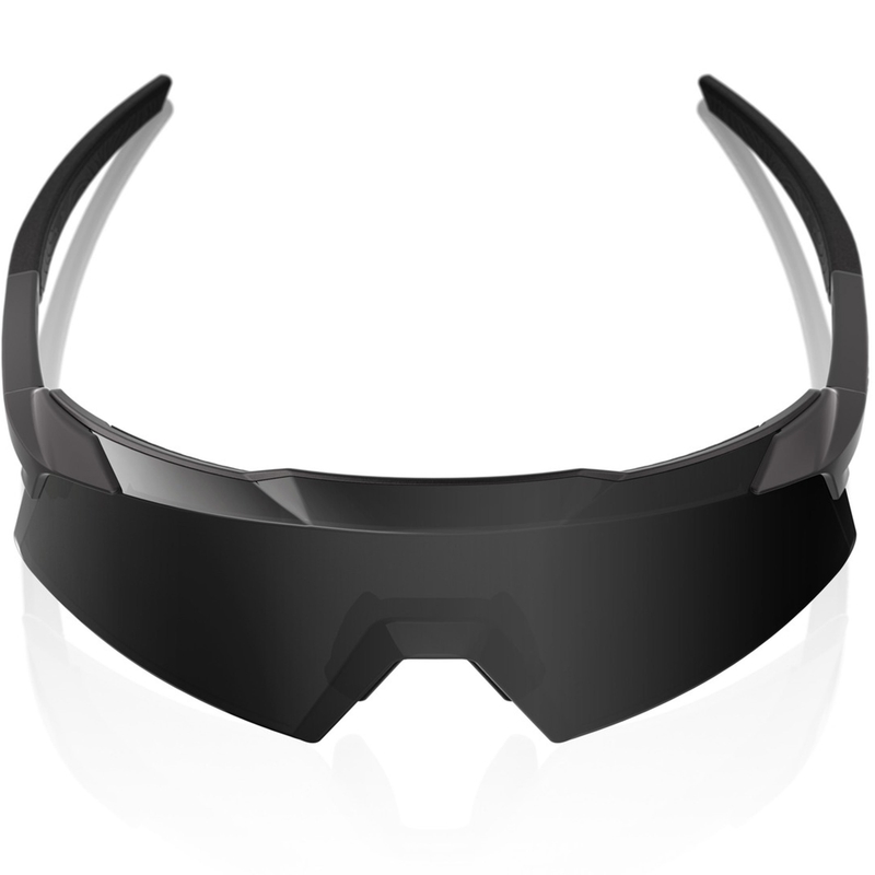 100% Aerocraft Sonnenbrille mit schwarzen Gläsern