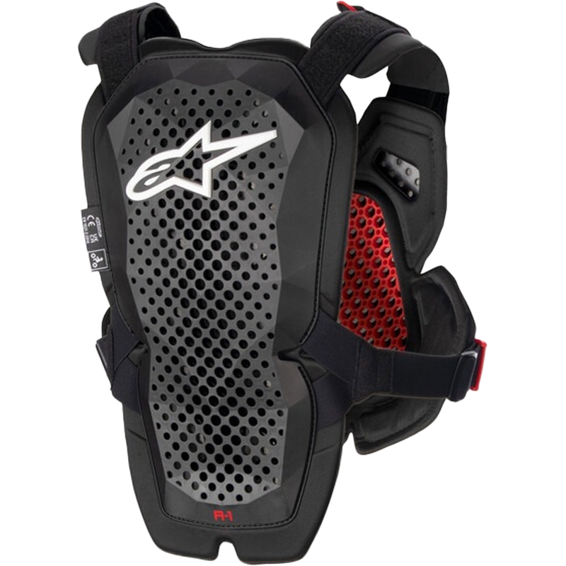 Alpinestars A-1 PRO Brustprotektor schwarz-anthrazit-rot