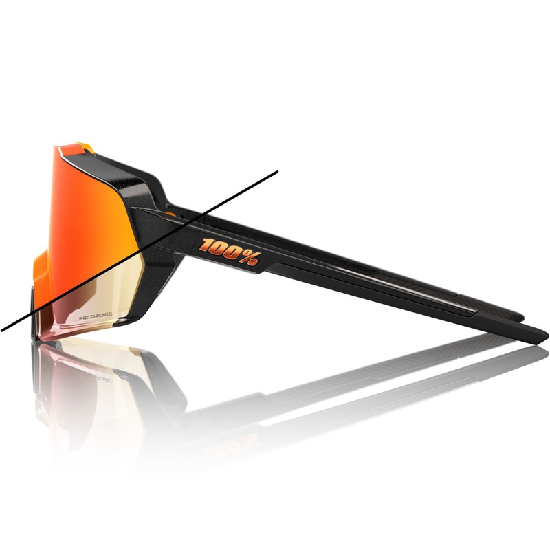 100% Korbin Sonnenbrille mit orangefarbenen photochromen Gläsern