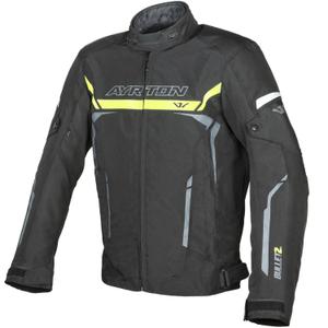 Ayrton Bullet II Motorradjacke schwarz-fluoreszierend gelb-grau