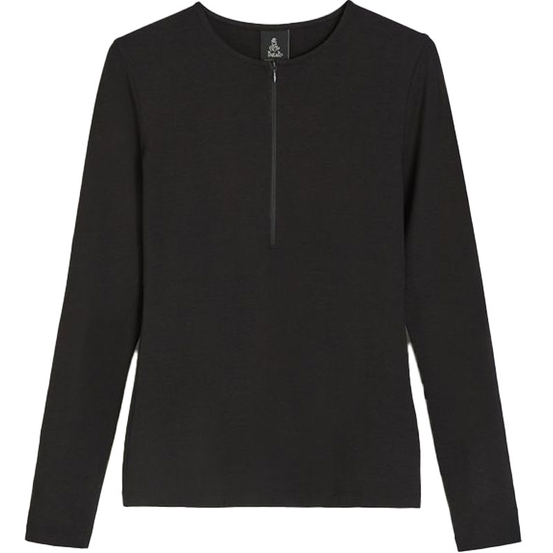 Damen Dakar DKR Zipp T-Shirt schwarz