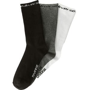 Diverse Athlan Socken, Set schwarz-grau