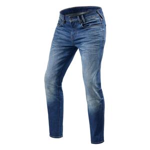 Revit Carlin SK Extra Cropped Motorcycle Jeans Blau
