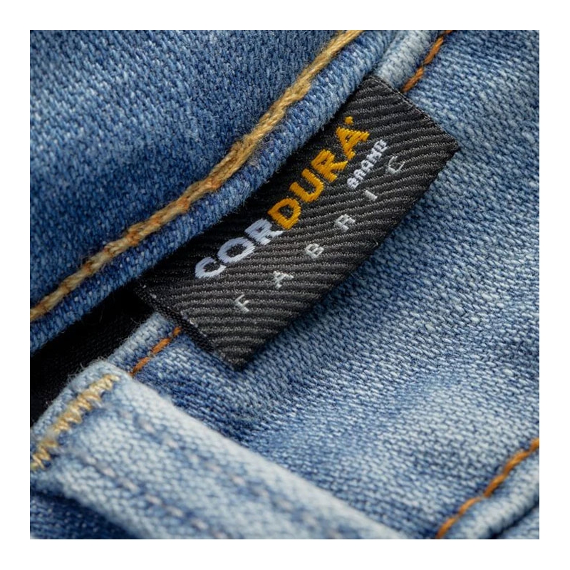 Revit Carlin SK Extra Cropped Motorcycle Jeans Blau