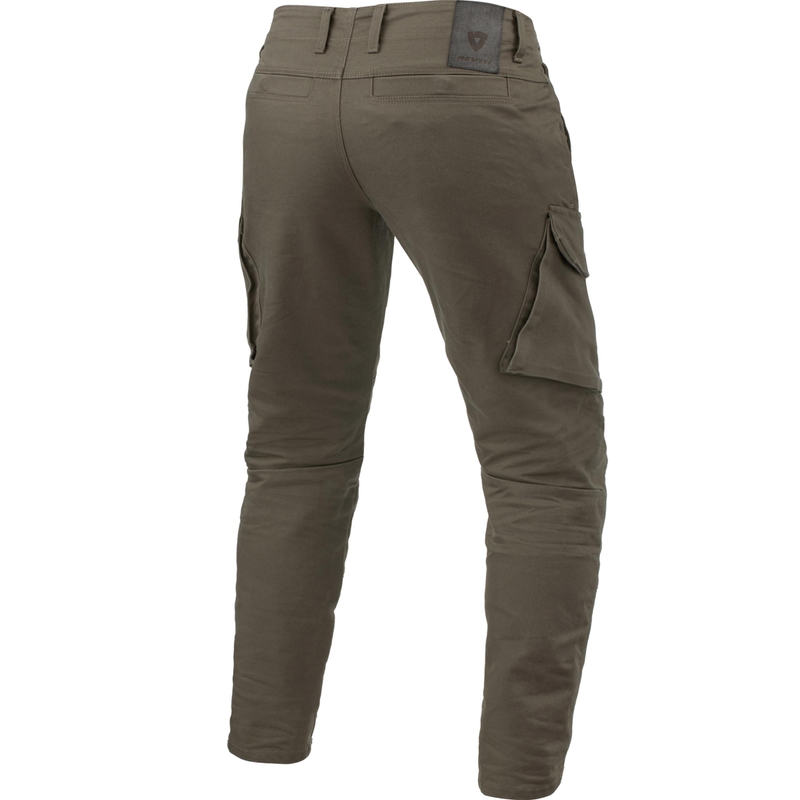 Revit Cargo 2 TF Extra Cropped Motorcycle Jeans Khaki