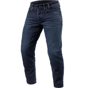 Revit Ortes TF Extra Cropped Motorcycle Jeans Washed Dark Blue-Black
