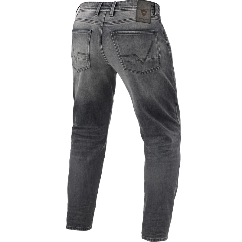 Revit Ortes TF Extra Cropped Motorcycle Jeans Washed Grey