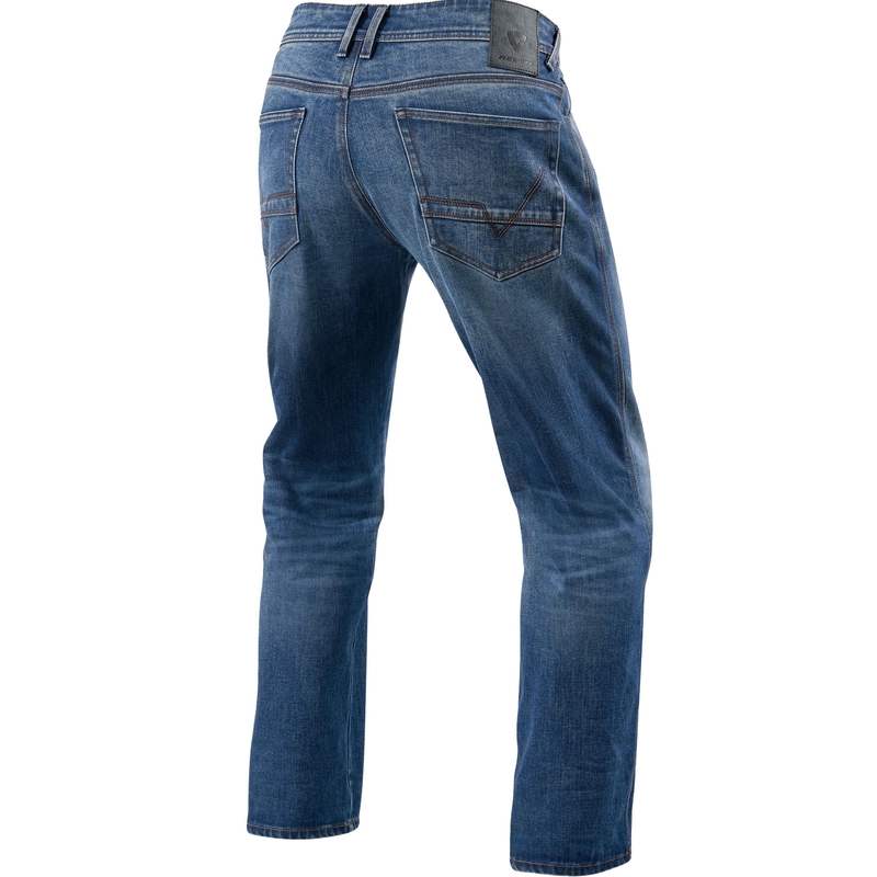 Revit Philly 3 LF Extra Cropped Motorcycle Jeans Washed Blue