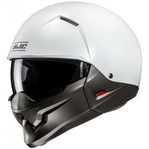 Offener Helm mit Visier HJC i20N Solid Pearl White