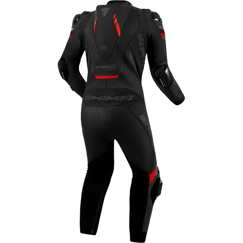 Leder-Motorradkombi Shima Hyper-RS schwarz-rot