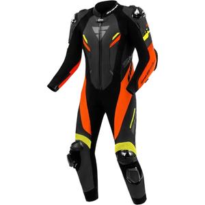 Shima Hyper-RS Motorrad-Lederkombi Schwarz-Fluo-Orange-Gelb