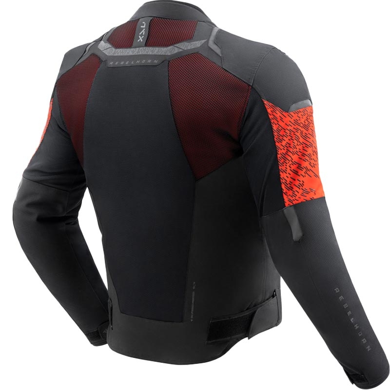 Rebelhorn Jax schwarz und rot Motorradjacke